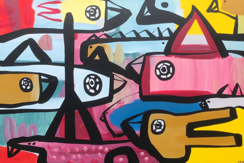 Akryl på lærred 80x120 cm