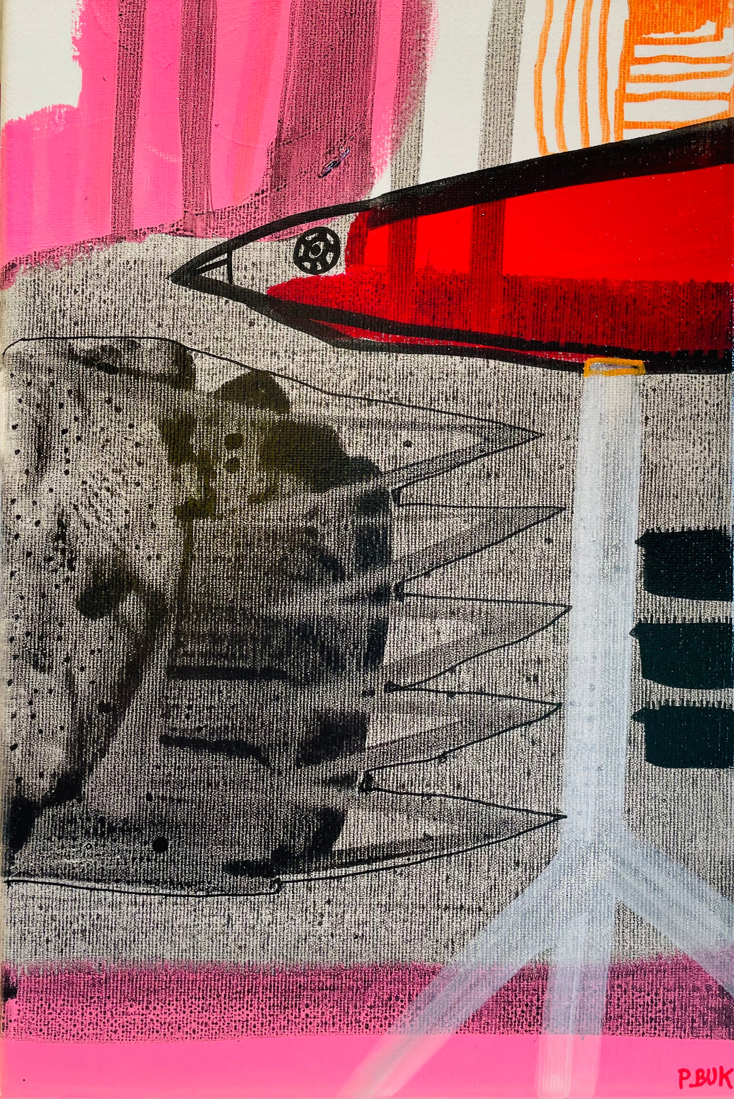Akryl på lærred 30x20 cm