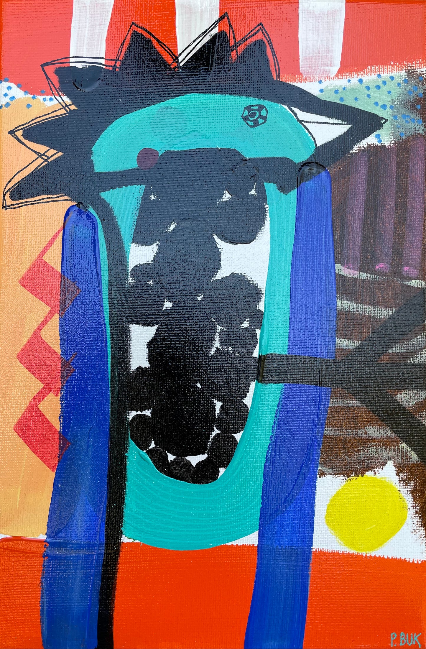 Akryl på lærred 30x20 cm