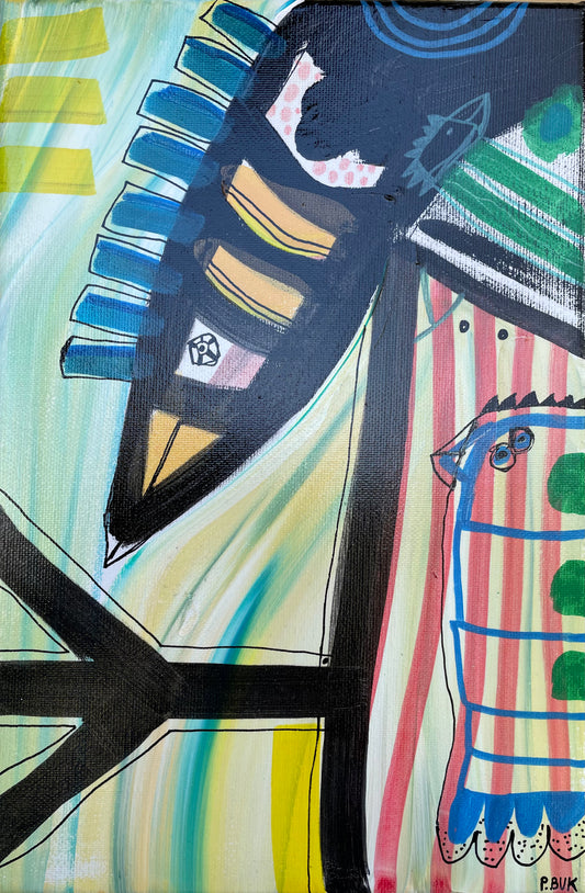 Akryl på lærred 30x20 cm